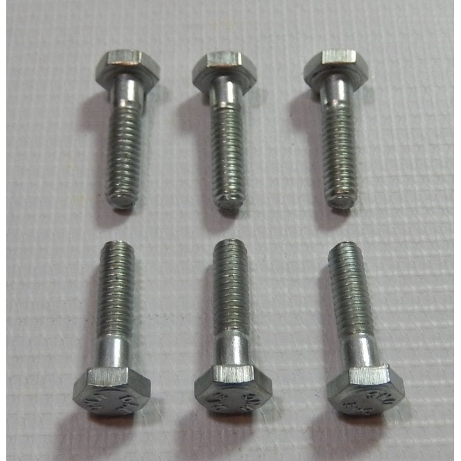 1/4" UNC Threaded Bolts & Nuts 1" Long Set of Six OEM No 21-5662