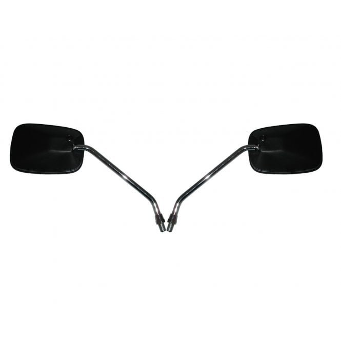 Honda 10mm Black Rectangle Left and Right Mirror For Cubs