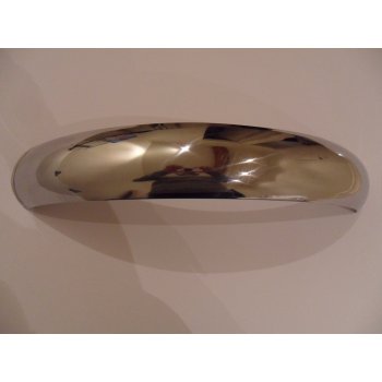 4" Wide Front Mudguard, Flared End, Suitable For 19" Wheels Alloy Unpolished