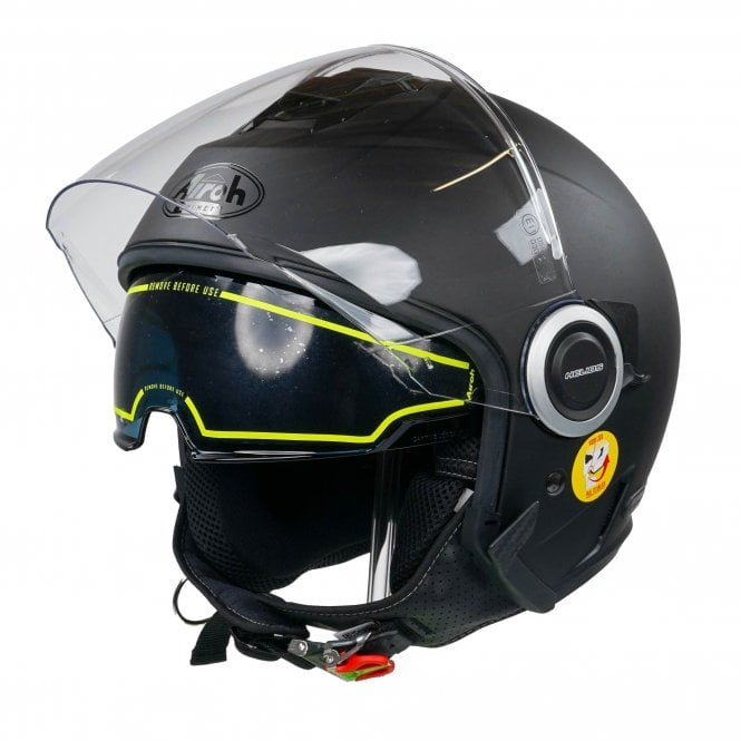  Airoh Rev Flip Helmet Matt Black With Retractable Visa