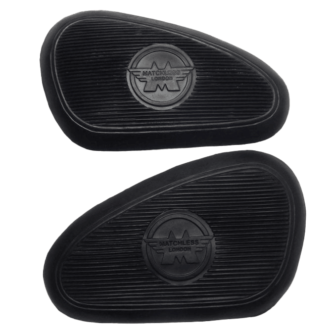 AJS & Matchless Classic Knee Grip Rubbers Lined with 