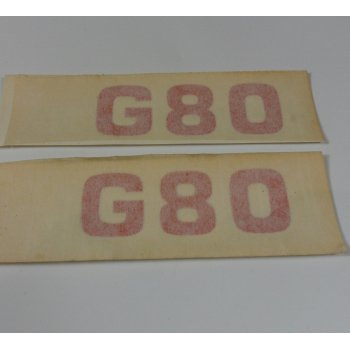 AJS & Matchless Matchless G80 Transfers in Red Sold as a Pair OEM No 63-0045