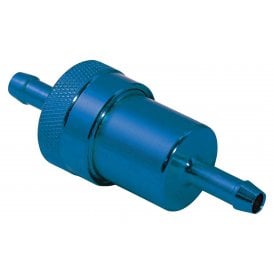 Alloy Fuel Filter Blue Standard Fitment In-line Filter 6mm For All Bikes 