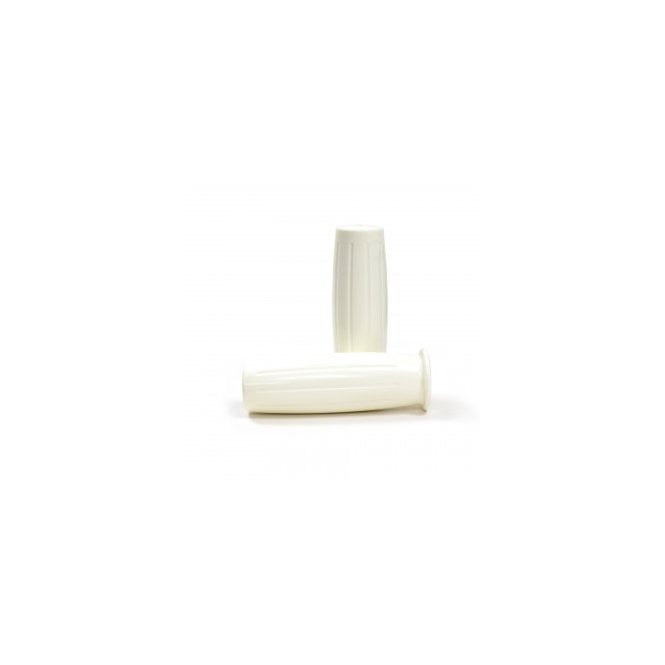 AMAL White Handlebar Grips for 7/8