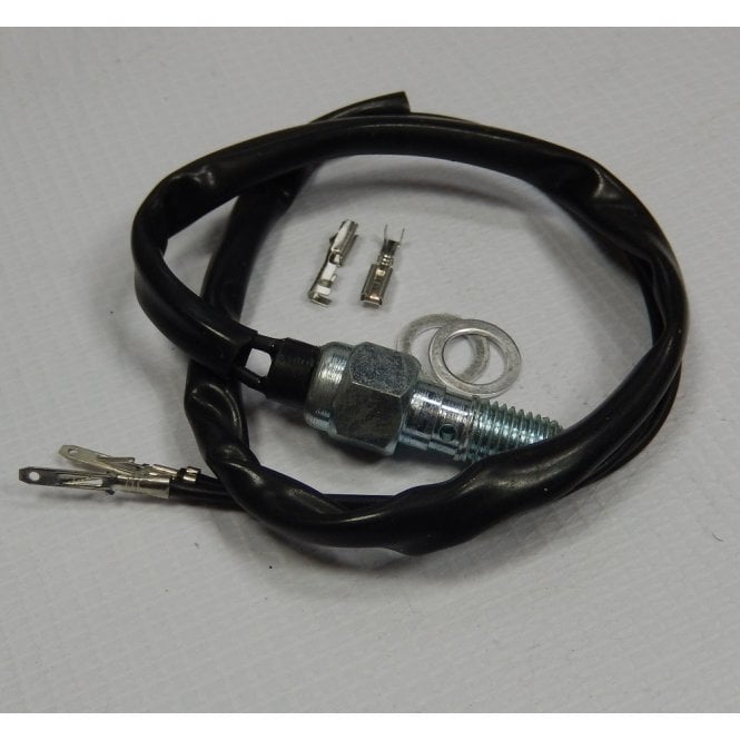 Banjo Bolt & Brake Switch 10mm x 1.25mm Single Alloy, Pre-Wired