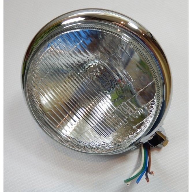 Bates Type Headlamp Assembly 5 3/4" Ideal For Cafe racer Halogen Bulb