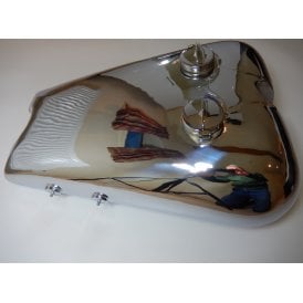 Brough Superior SS80 Fuel Tank Finished in Chrome With Fuel Caps
