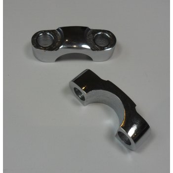 BSA A10, A65, B31, C11 Bantam Chrome Handlebar Clamps (pair) Made in UK