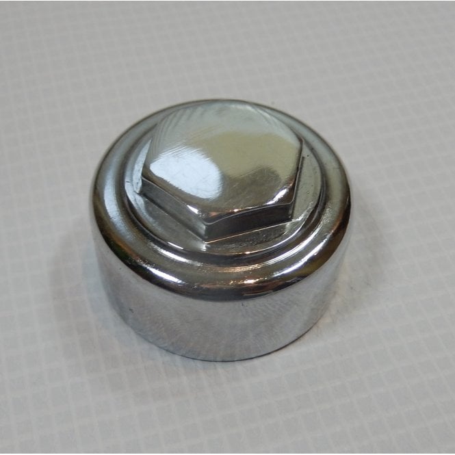BSA A10, B&M Group Steering Stem Nut Finished in Chrome OEM No 67-5024