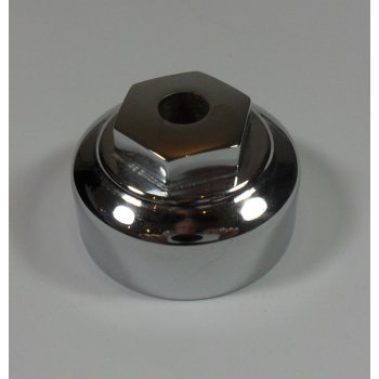 BSA A10 SS Top Yoke Centre Nut With Hole Chrome OEM No 67-5024