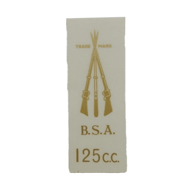 BSA Arms 125 Classic Motorcycle Transfer
