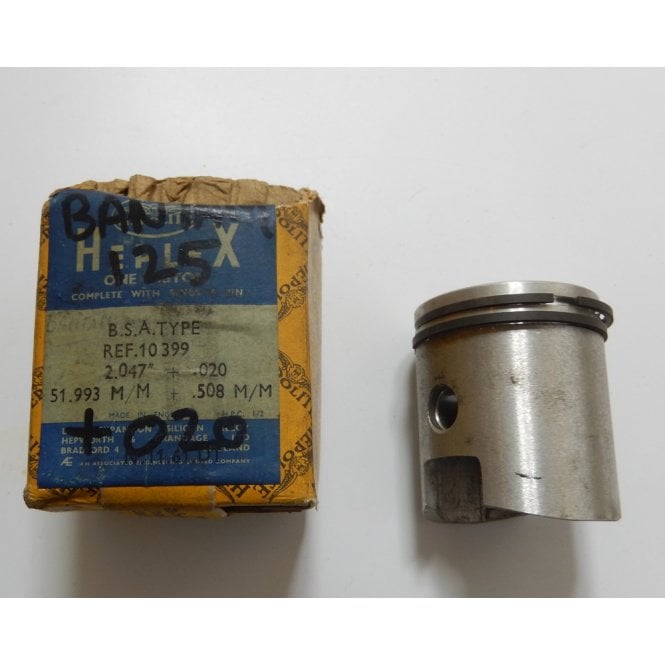 BSA Bantam D1 +10 Over size Piston & Rings Genuine Hepolite New Old Stock