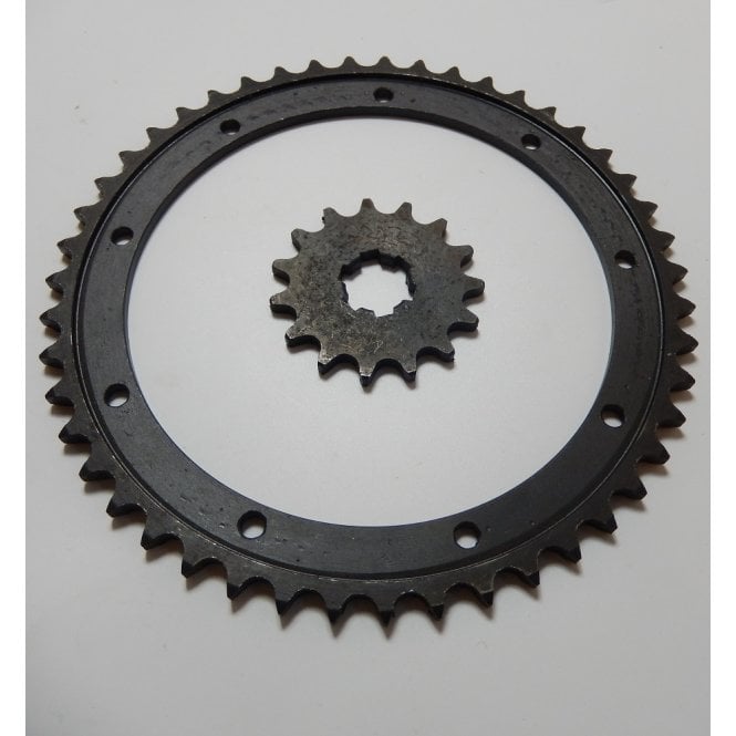 BSA Bantam, D1,D3 Front & Rear Wheel Sprocket Set 9 Hole Rear 47T & 15T Front