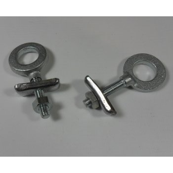 BSA Bantam D1 -D3 Rigid Frame Rear Wheel/ Chain Adjusters Complete (Sold as A pair)