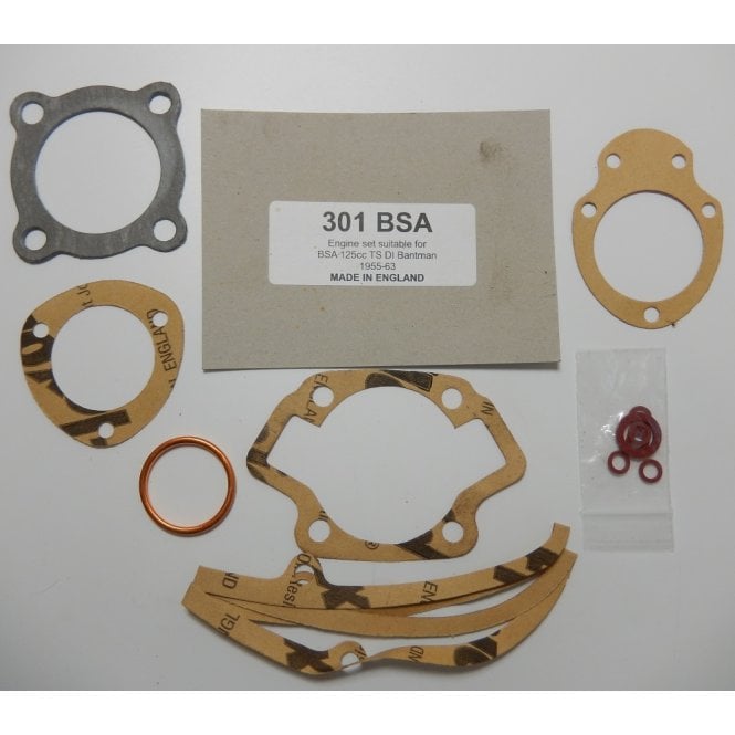 BSA Bantam D1 Gasket Set Made in UK Fits Models 1955-1963