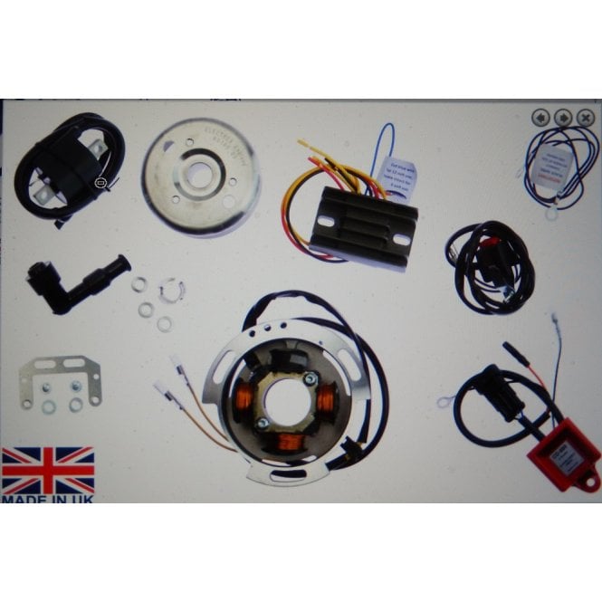 BSA Bantam D10, D14, B175 Digital Ignition and Alternator System Made in UK