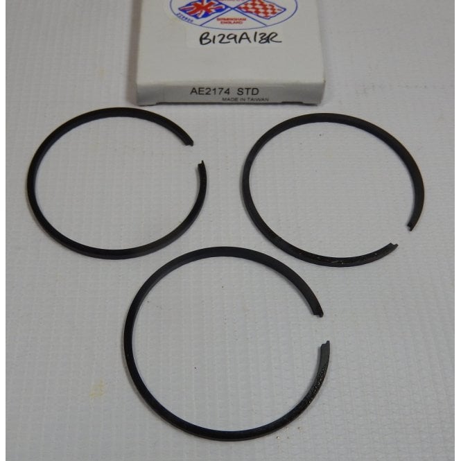 BSA Bantam D5, D7 Piston 3 Ring Set Standard Size UK Supplied