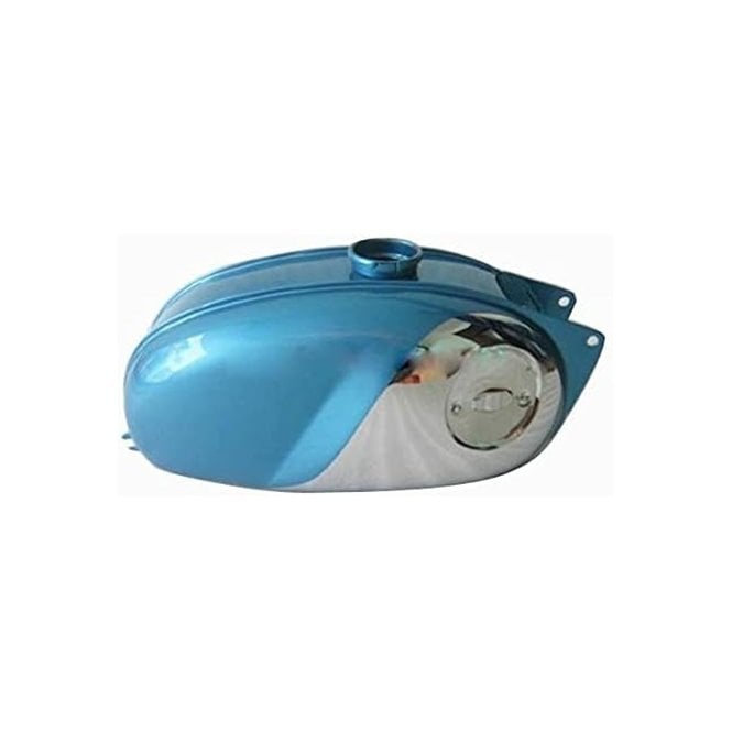 BSA Bantam D7, D10, D14, D175 Bushman Chrome & Blue Petrol Tank