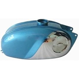 BSA Bantam D7, D10, D14, D175 Bushman Chrome & Blue Petrol Tank