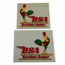 BSA Bantam D7/D10 Decal Set WaterSlide (Pair) "BSA Bantam Super Transfers"