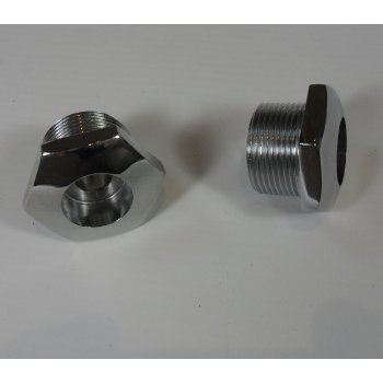 BSA Bantam Triumph T15, T120 Fork Stanchion Top Nuts (Pair) 