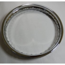 British Chrome Rim for Triumph T100 Unit and TR6/T120 Unit Models With Spool Rear Hubs