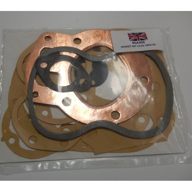 BSA C11G Full Engine Gasket Fits Models 1954- 1955 Made in England