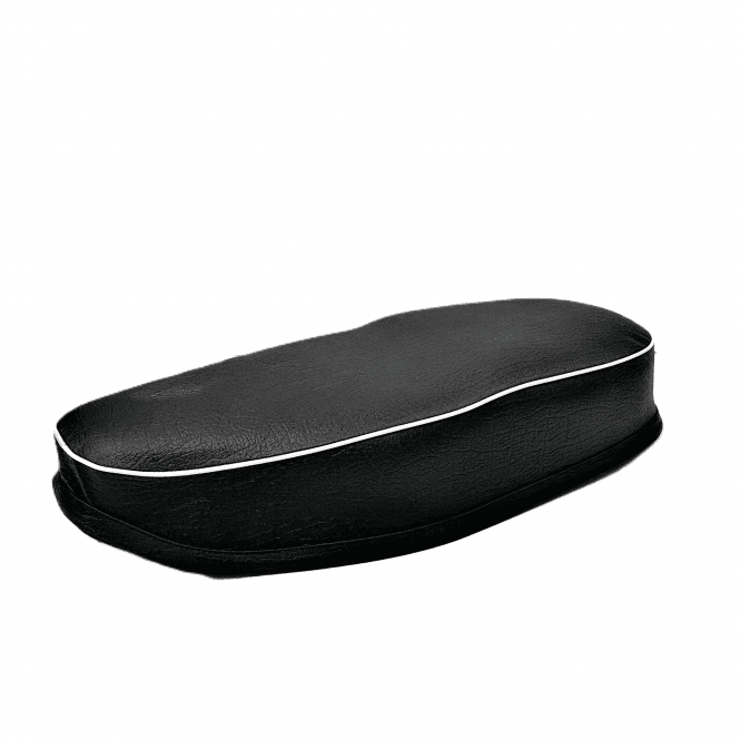 BSA C15 B40 (58-66) 41-9030 Dual Motorcycle Seat Black With White Piping