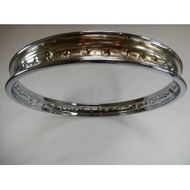 BSA C15 Front or Rear British Chrome Wheel Rim WM" 17" x 1.60 x 40 Hole Made in UK