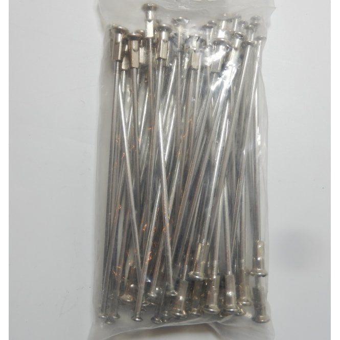 BSA C15 Polishsed Stainless Steel 40 Spoke & Nipple Set Made in England