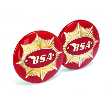 BSA Goldstar Round Tank Badges Sold as a Pair OEM No 65-8228, 65-8193