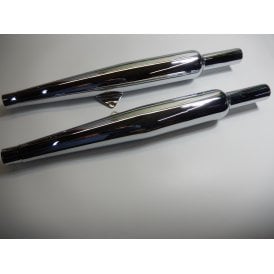 BSA Rocket Goldstar Silencers (Pair) Made in England 1 1/2" Bore