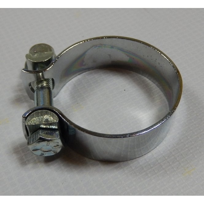 BSA & Triumph Universal Chrome Exhaust Clamp 1 7/8" D washer type OEM No 70-3767
