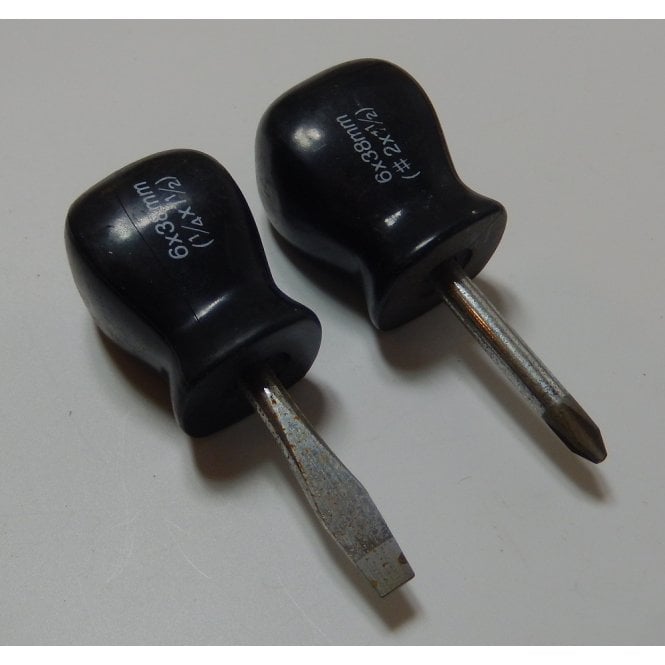Chubby Screwdriver Set Phillips & Straight Made in UK 1 /12" Blades