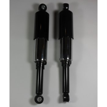 Honda Classic C90 Cub Shocks Black & Chrome 330mm Eye Centres