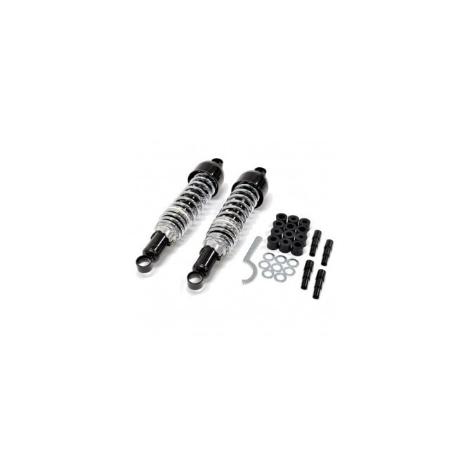 Kawasaki Universal Chrome Shock Obsorbers 335mm Hole Centres For Classic Japenase Bikes