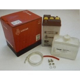 Classic Motorcycle 6v Battery B49-6 Lucas Type Battery & Electrode