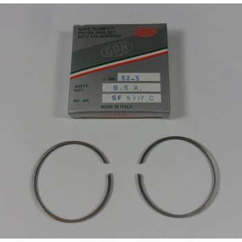 BSA Classic Motorcycle Bantam D1 Piston Ring Set +20 Made by GPM Italy