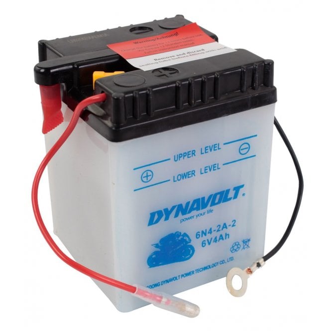 Classic Motorcycle HENDLER 6N42A2 Conventional Dry Charge Battery With Acid Pack 6Volt