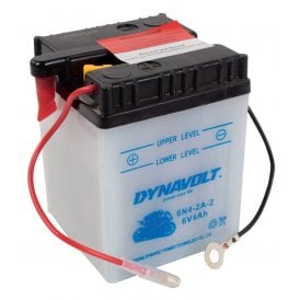 Classic Motorcycle HENDLER 6N42A2 Conventional Dry Charge Battery With Acid Pack 6Volt