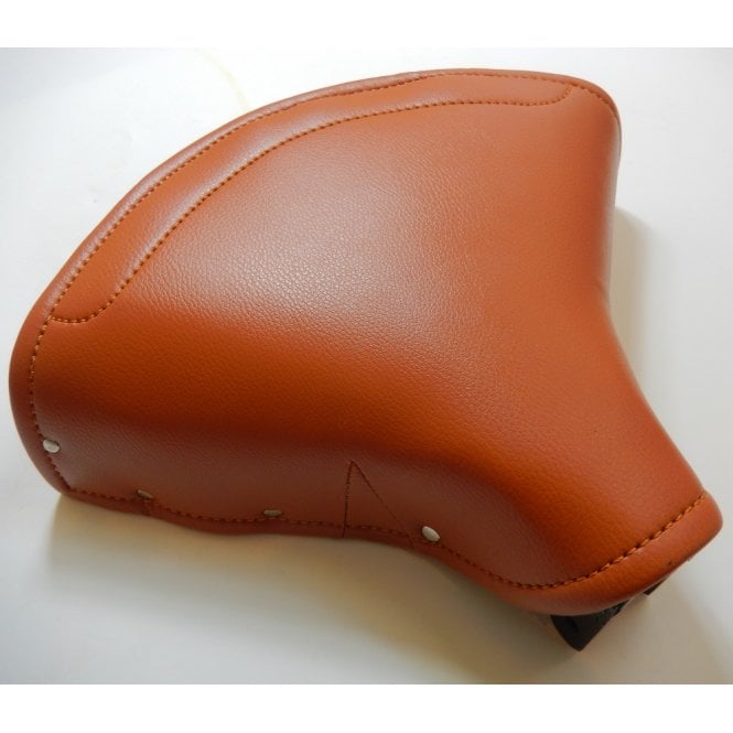 Lycett Classic Motorcycle Large Tan Saddle For Heavy Weight Vintage & Classic Bikes