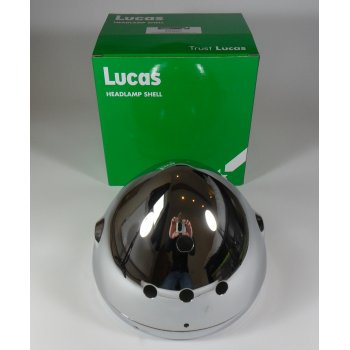 Lucas Classic Motorcycle Chrome Headlight & Shell & Rim LU54526651