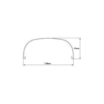 Classic Motorcycle Mudguard 6" Wide Rear Raw Steel