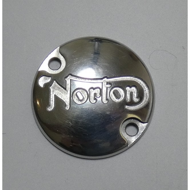 Classic Motorcycle Norton Gearbox Inspection Cover Plain Polished Alloy