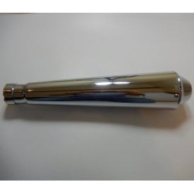 Classic Motorcycle Silencer Chrome Universal Megaphone 17" Long With Mounting Bracket