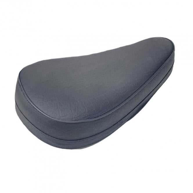 Classic Motorcycle Universal Trail / Scrambler Single Seat Black With Black Piping