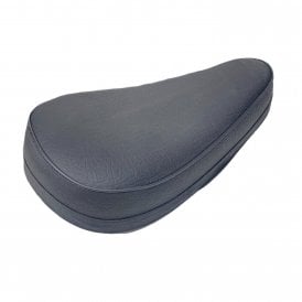 Classic Motorcycle Universal Trail / Scrambler Single Seat Black With Black Piping
