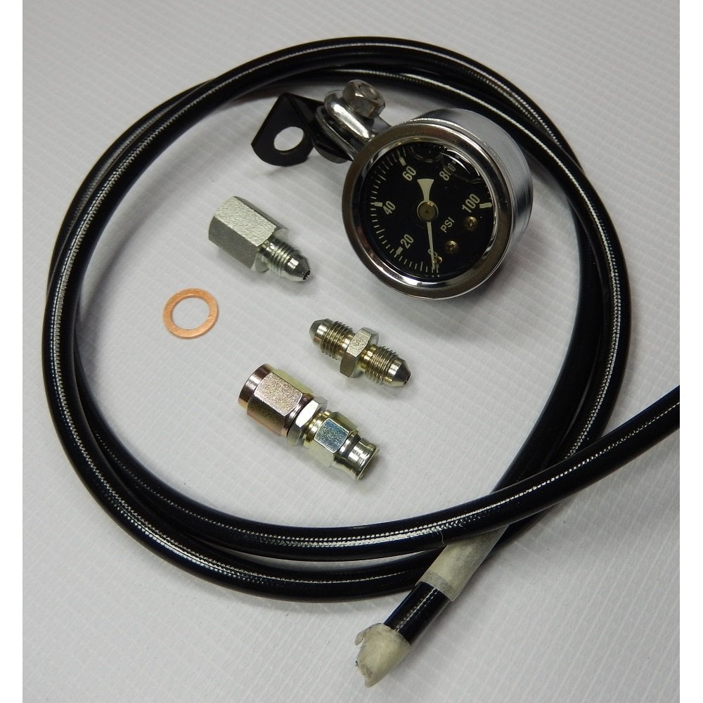 Eurojamb Oil Pressure Gauge Kit For Triumph BSA 650 750 Unit Twins – Handlebar Mount, Stainless Finish