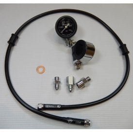 Classic Triumph / BSA Oil Pressure Gauge Kit Includes Gauge 0-100PSI, Pipe & All Fittings