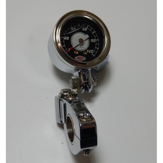 Classic Triumph / BSA Oil Pressure Gauge Kit Includes Gauge 0-100PSI, Pipe & All Fittings